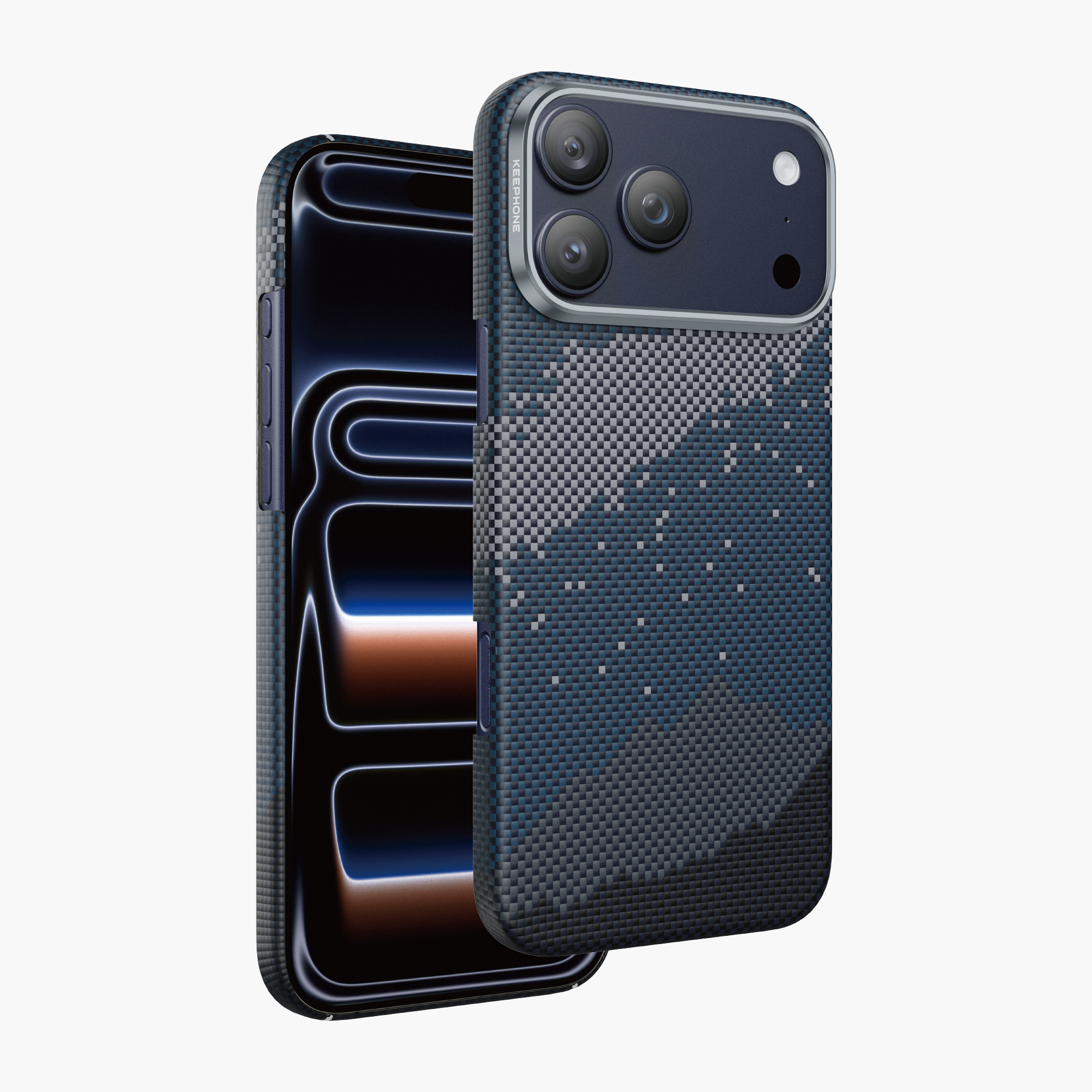 Чехол-накладка Keephone Kevlar Starry MagSafe для Apple iPhone 17 Pro Blue