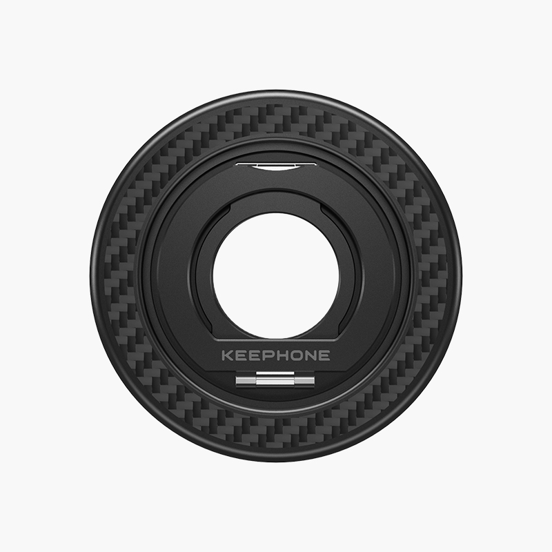 Магнитный держатель попсокет KEEPHONE KEVLAR GRIP BLACK