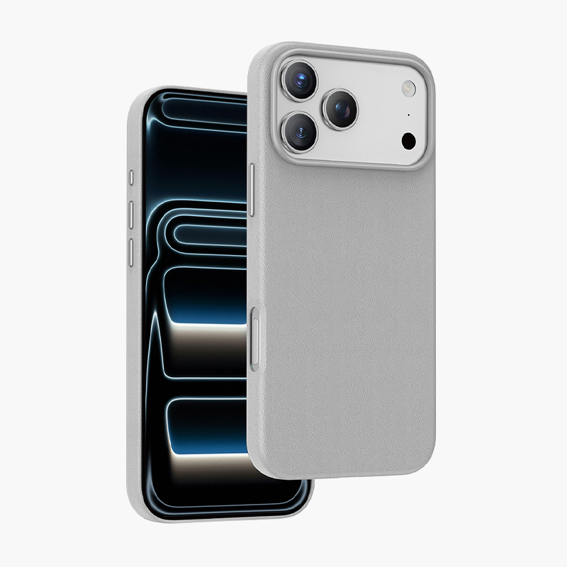 Чехол кожаный Keephone Peekaboo для iPhone 17 Pro White