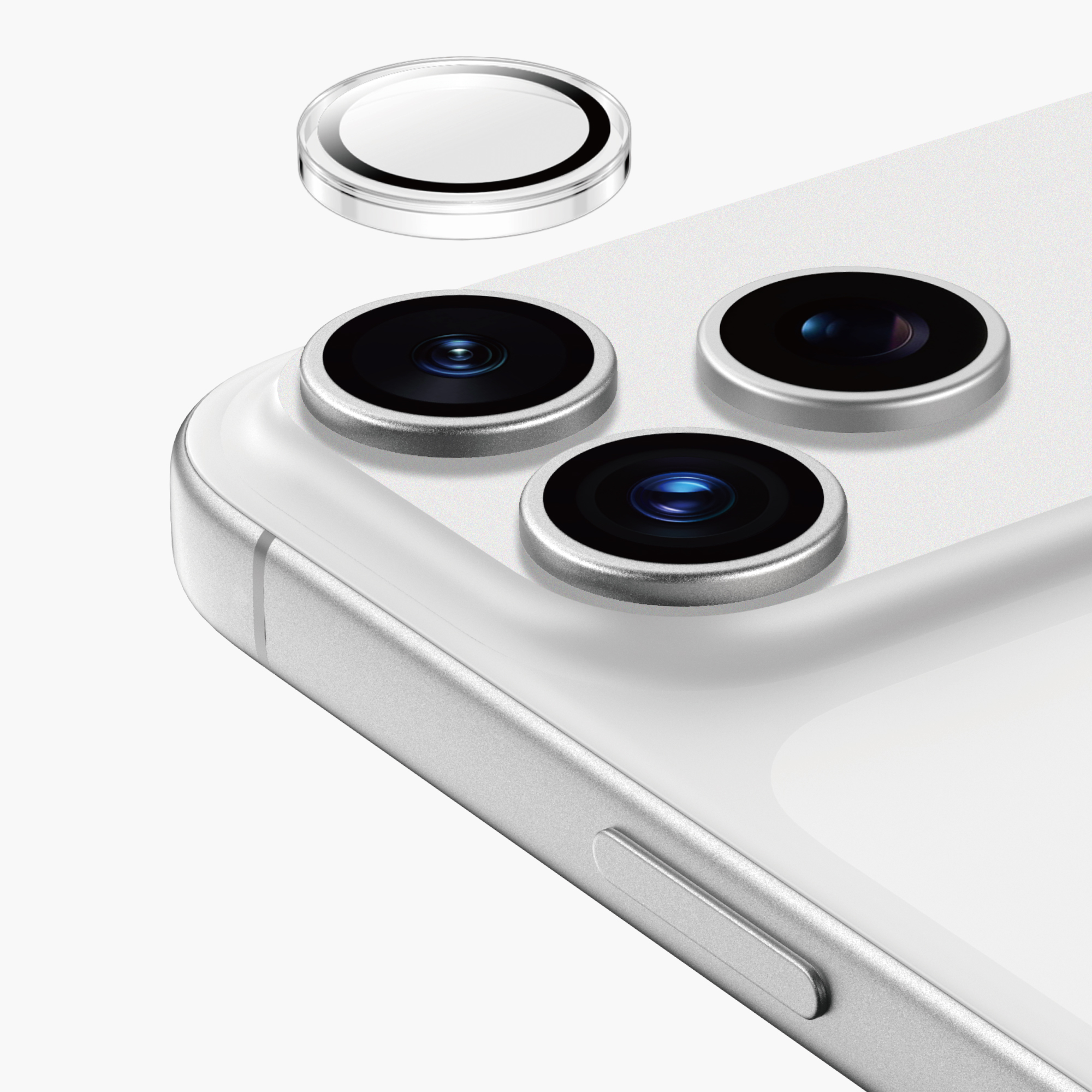 Защитные линзы KeepHone на камеру iPhone 17 Pro/Pro Max прозрачные