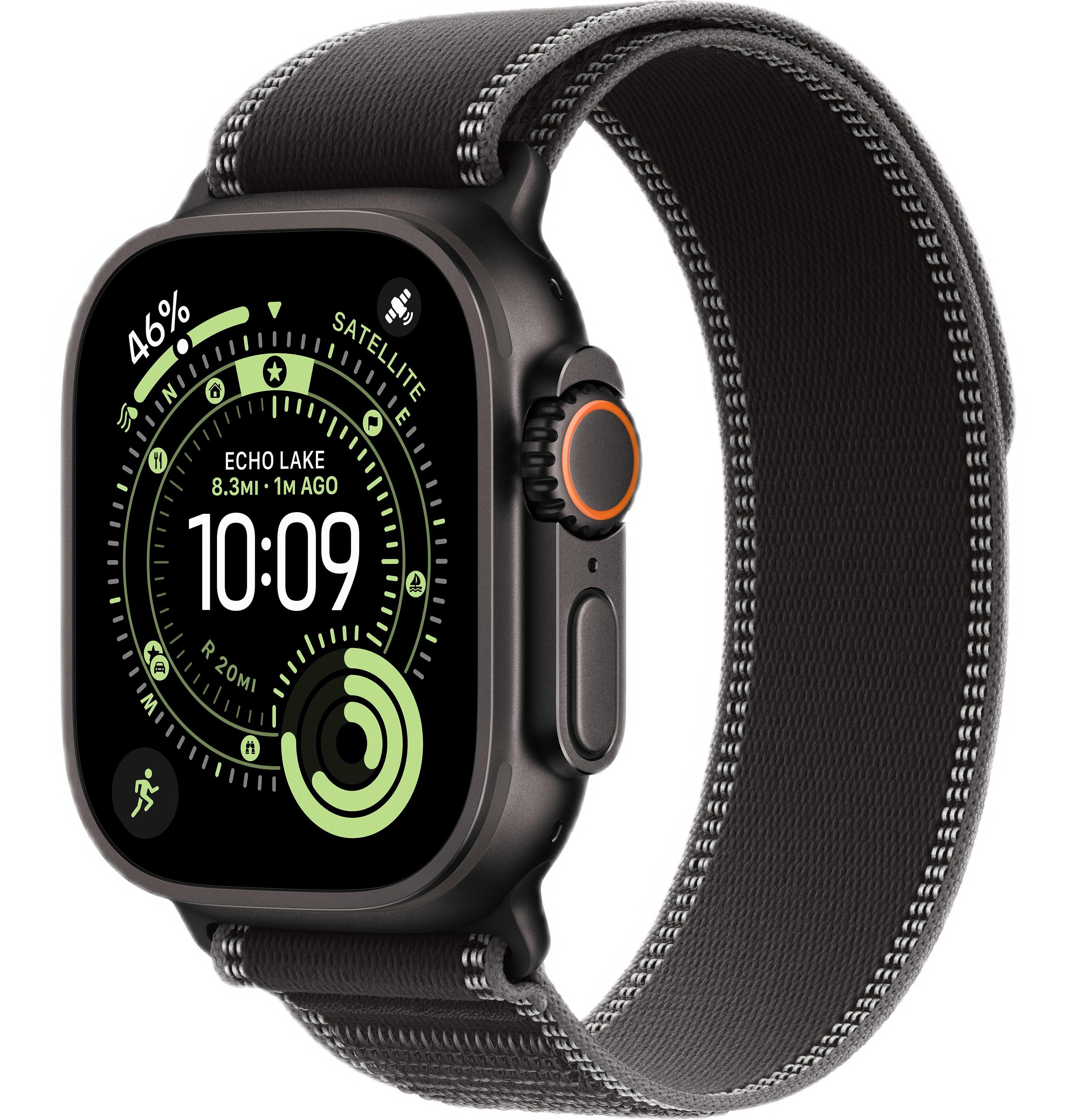 Смарт-часы Apple Watch Ultra 3, Black Titanium case (Trail loop Black/Charcoal S/M)