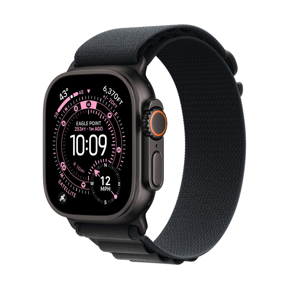 Смарт-часы Apple Watch Ultra 3, Black Titanium case (Alpine loop Black)
