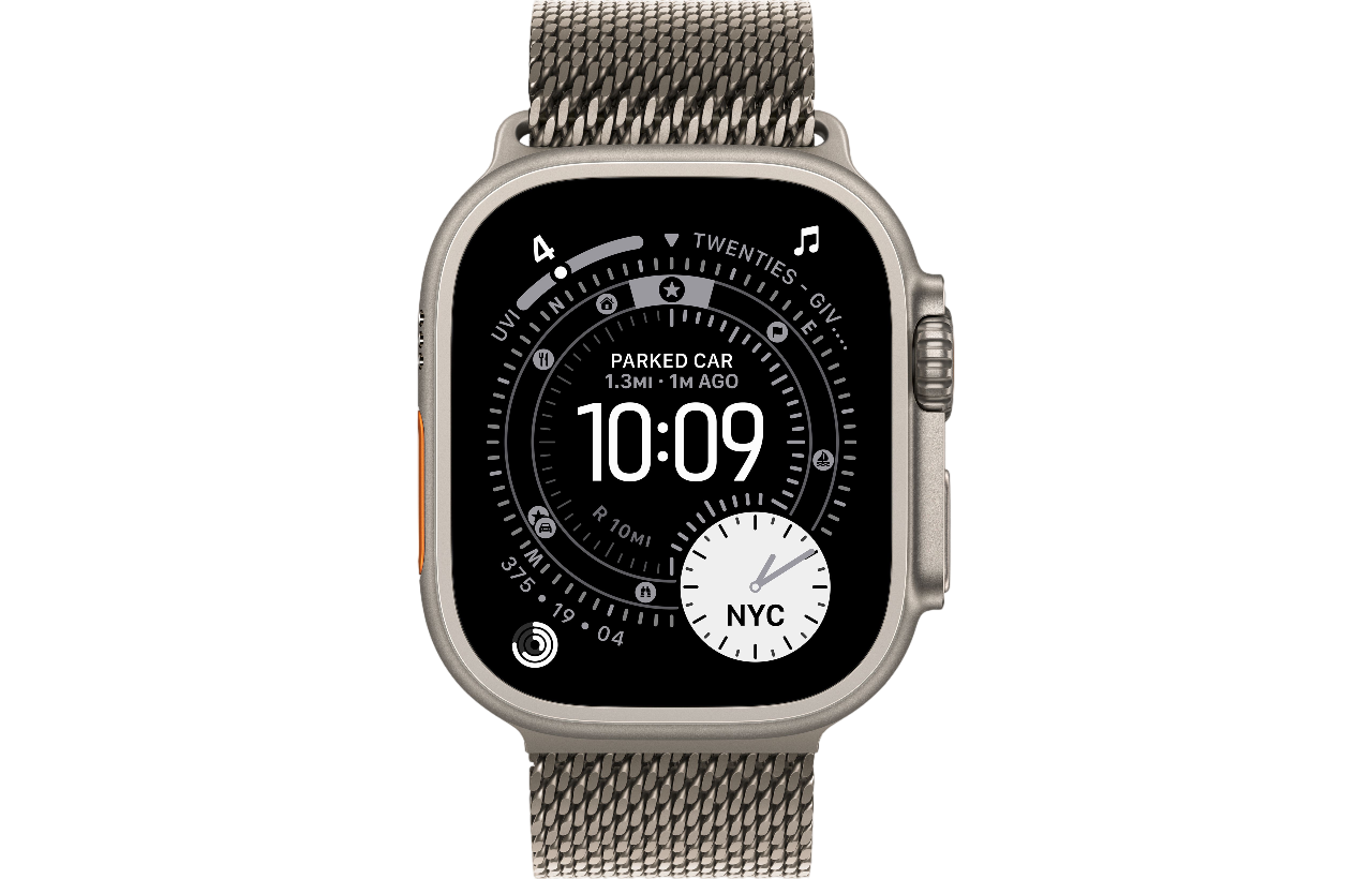 Смарт-часы Apple Watch Ultra 3, Natural Titanium case (Titanium Milanese Loop Natural M)
