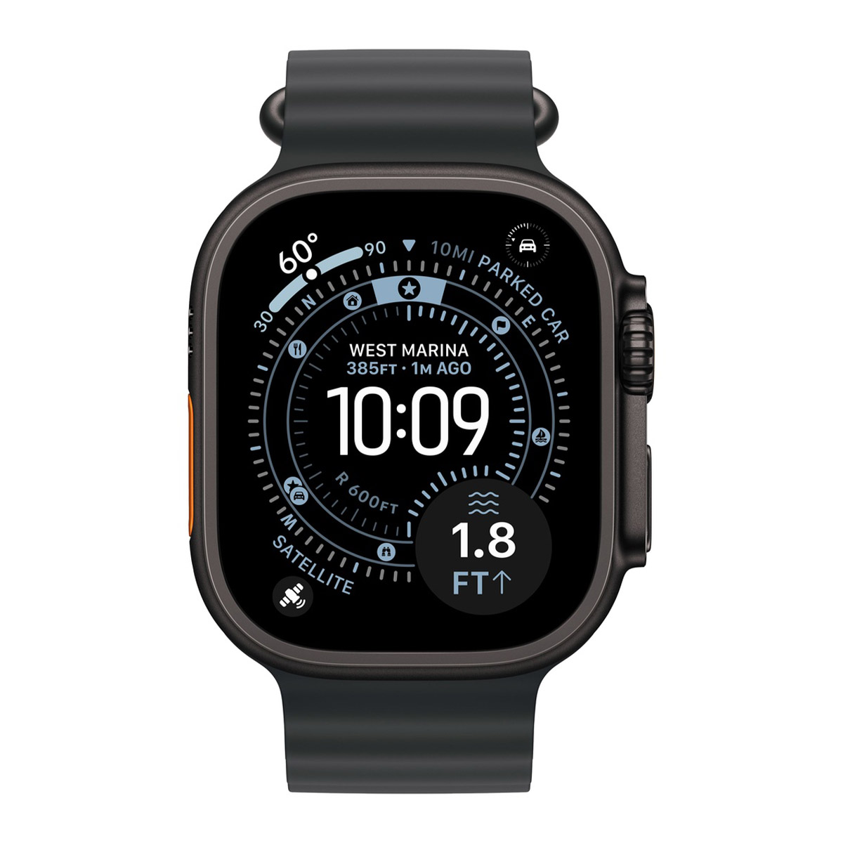 Смарт-часы Apple Watch Ultra 3, Black Titanium case (Ocean band Black)