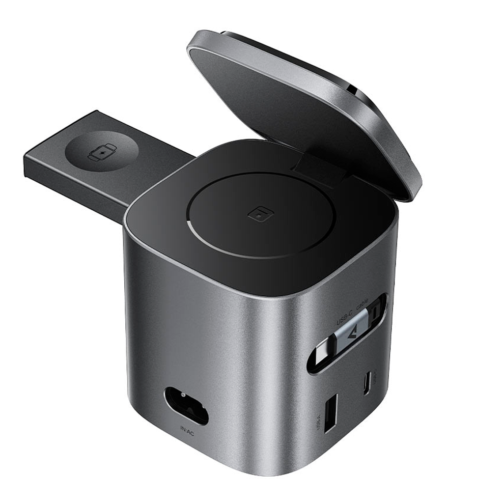 Зарядная станция 6в1 80w AceFast, серая
