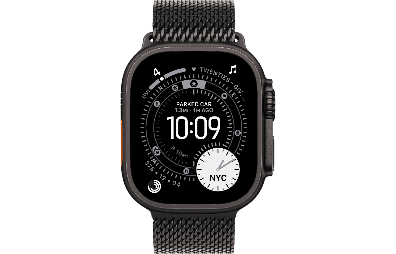 Смарт-часы Apple Watch Ultra 3, Black Titanium case (Titanium Milanese Loop Black S)