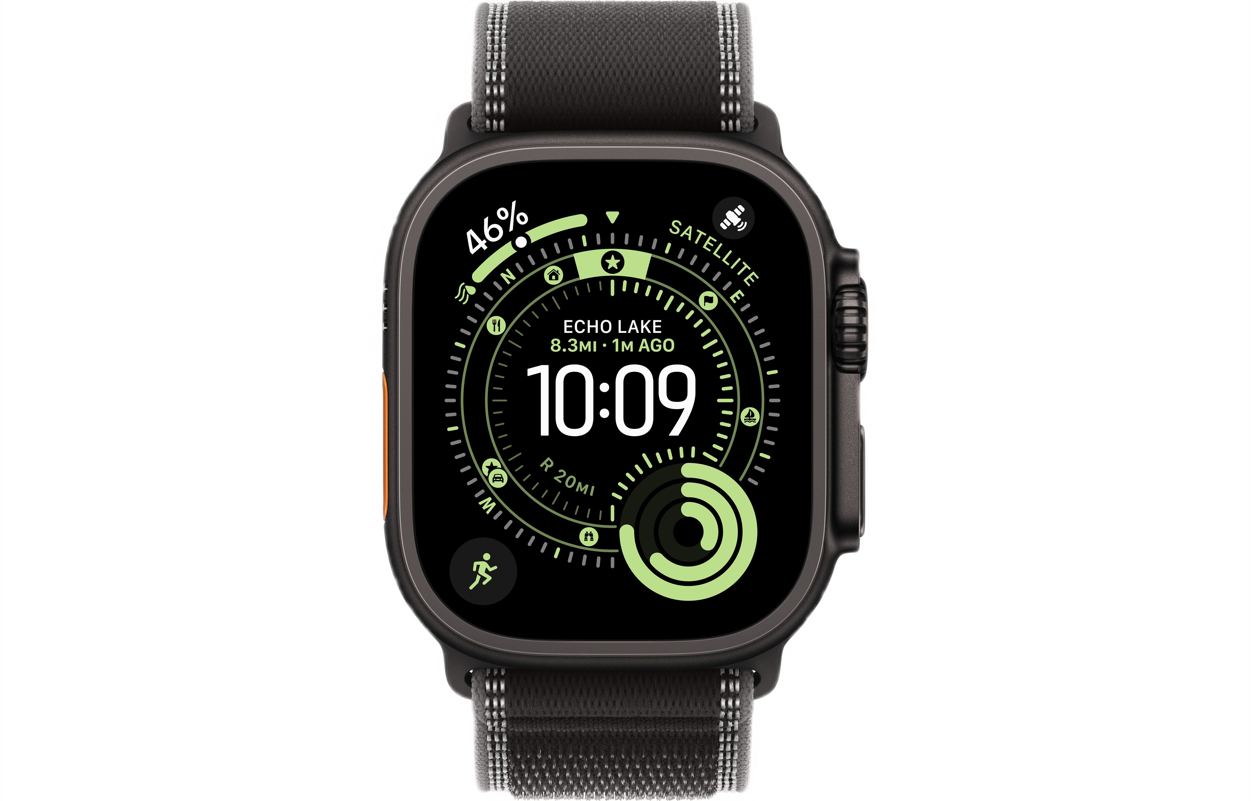 Смарт-часы Apple Watch Ultra 3, Black Titanium case (Trail loop Black/Charcoal S/M)
