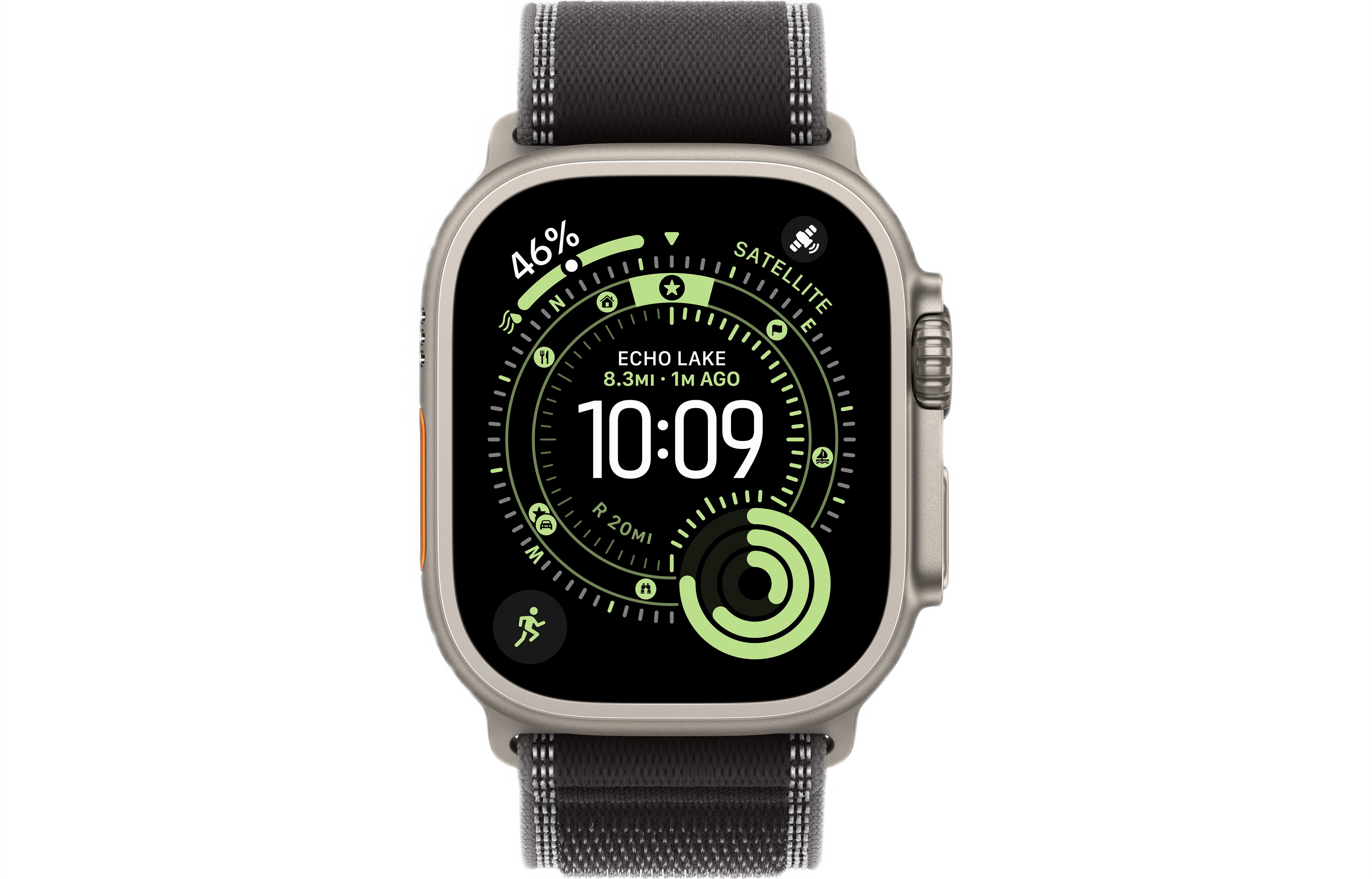 Смарт-часы Apple Watch Ultra 3, Natural Titanium case (Trail loop Black/Charcoal M/l)