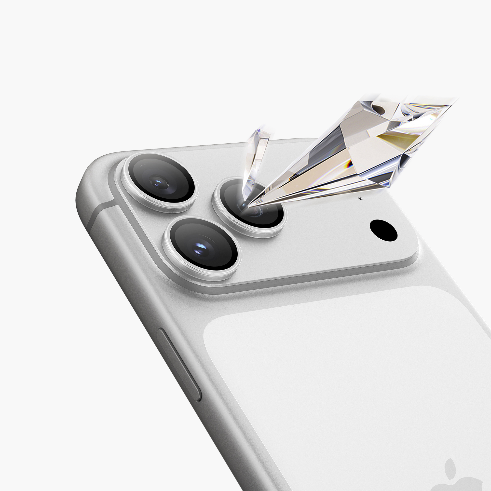 Защитные линзы KeepHone на камеру iPhone 17 Pro/Pro Max прозрачные